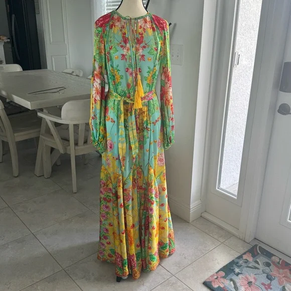 Floral Maxi Dress in Multicolor VISHIVANKA LONG DRESS